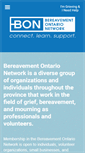 Mobile Screenshot of bereavementontarionetwork.ca