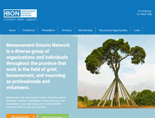 Tablet Screenshot of bereavementontarionetwork.ca